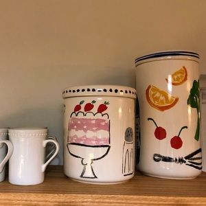Kate Spade All in Good Taste kitchen canisters NEW